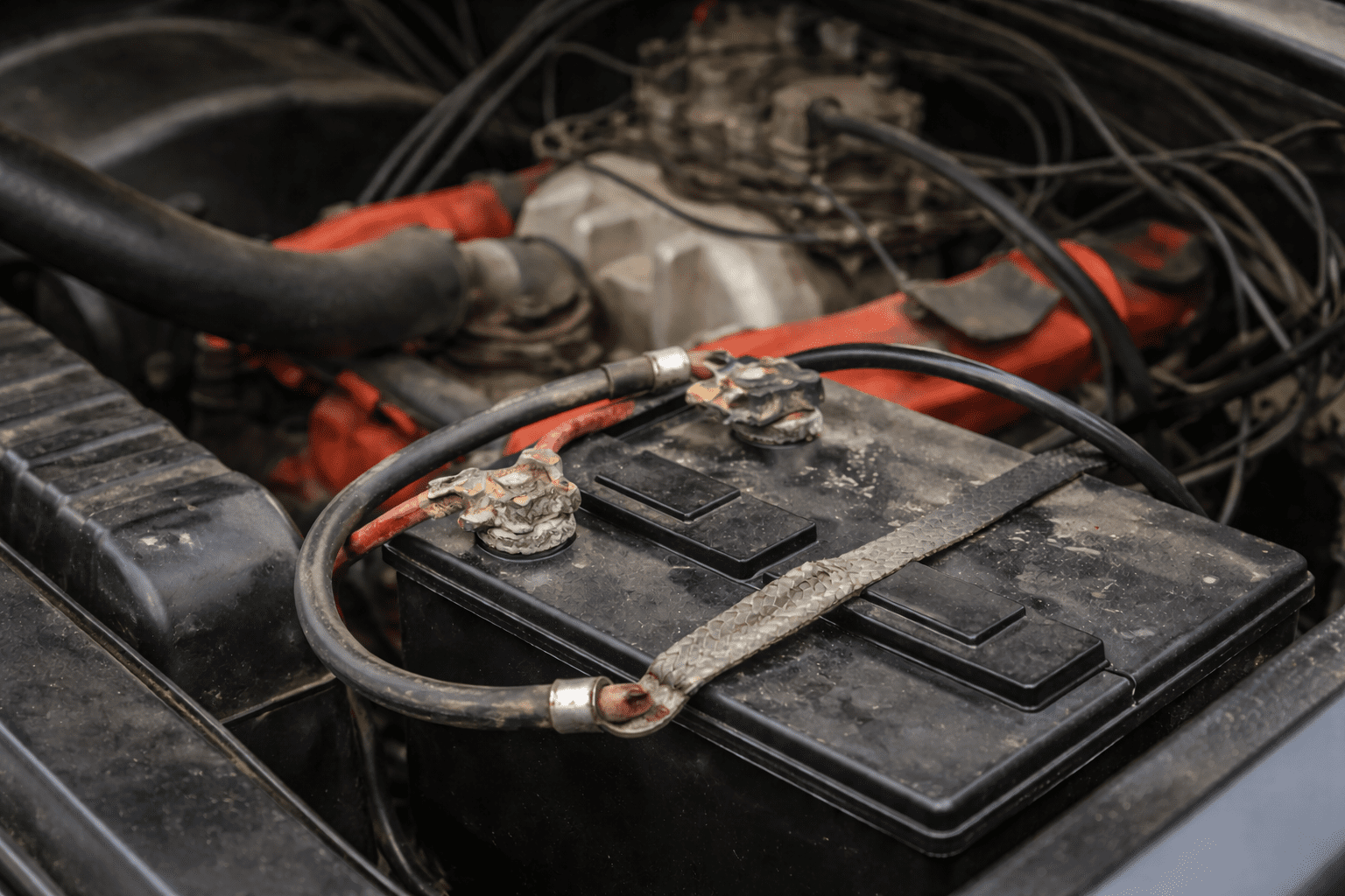 Weak battery and corroded ground causing classic Chevy starting problems