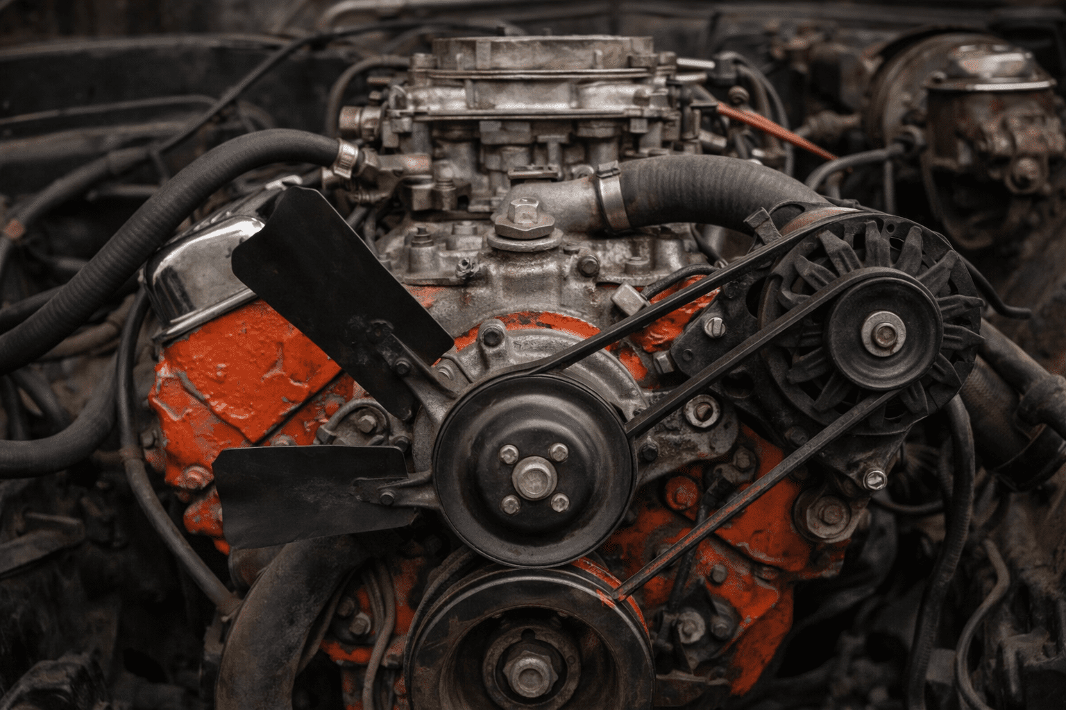 Water pump and pulley ratio on a classic Chevy engine affecting idle cooling